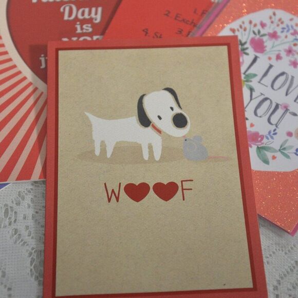 Valentines Day Cards 15 Various New with Envelopes - Picture 8 of 11